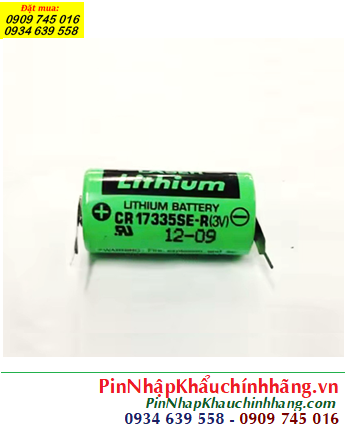 Sanyo CR17335SE-R; Pin nuôi nguồn Sanyo CR17335SE-R lithium 3v 2/3A 1800mAh _Xuất xứ Nhật